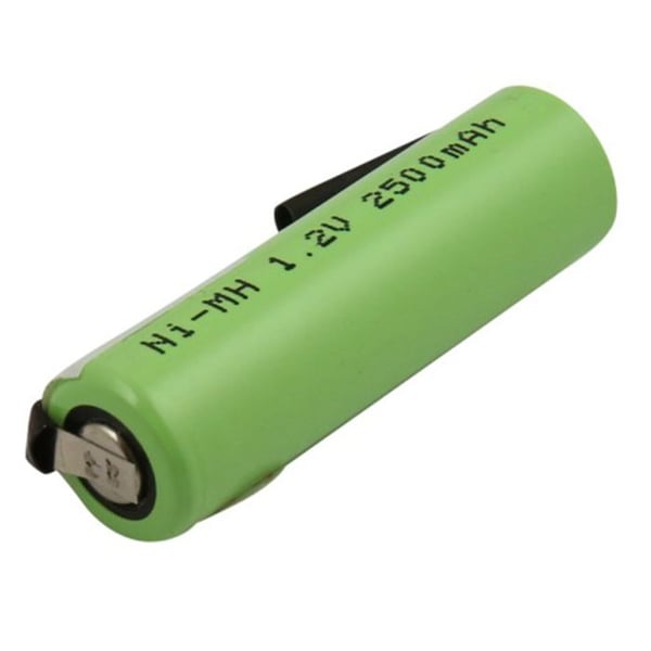 NiMH-batteri - AVIZAR - 1008 - 2500mAh - Kompatibel med Braun rakapparat och Philips borste - Grön
