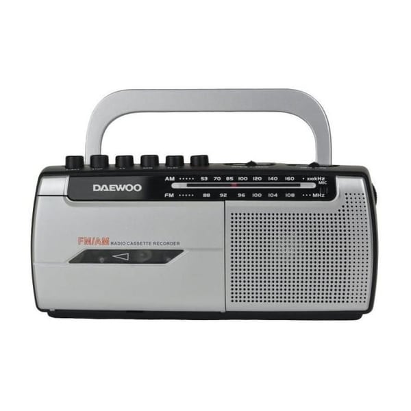 Radio Kassett - DAEWOO - DW1107 - AM/FM - Kassettinspelare - Inbyggd mikrofon
