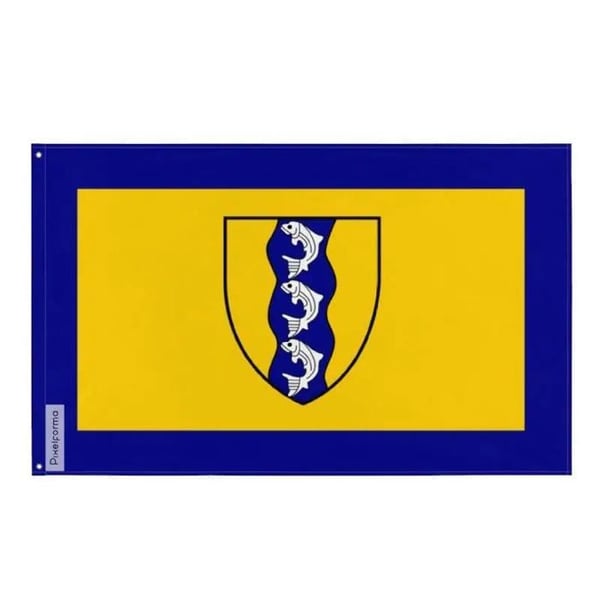 Richmond-flagga – 120 x 180 cm – Hållbar Polyester – 2 Metalöljett – Inomhus / Utomhus – Pixelforma