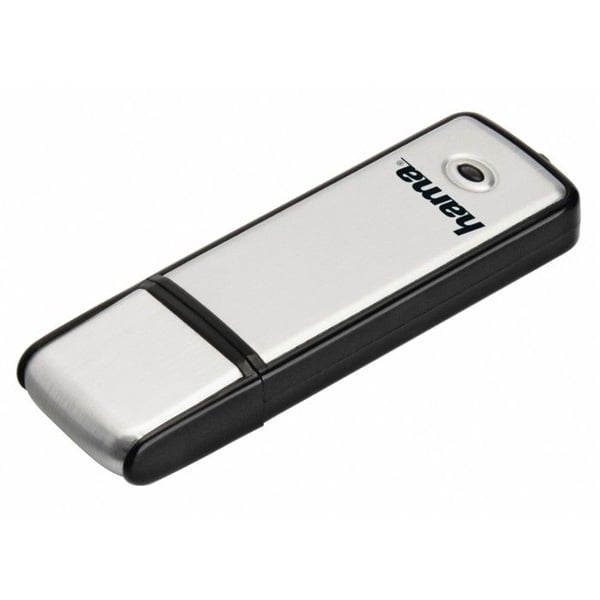 "Fantiskt" USB-minne, USB 2.0, 16 GB, 10 MB/s, svart/silver, slimmad förpackning