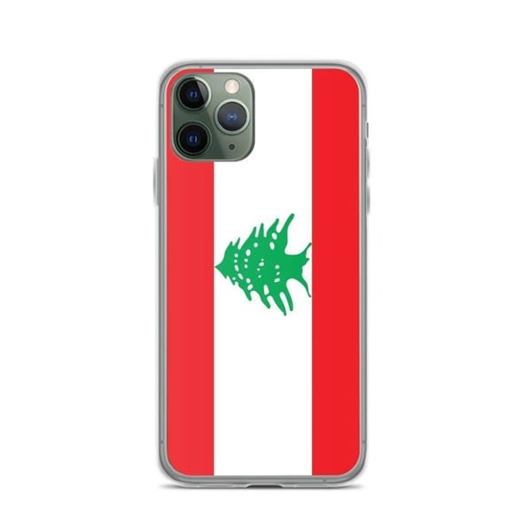 Mobilskal - PIXELFORMA - Libanons flagga - Kompatibel med iPhone 11 Pro - Flexibel - Motståndskraftig