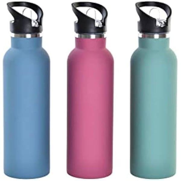 Isolerad flaska - DKD HOME DECOR - Standard - Rostfritt stål - 7,2 x 7,2 x 27 cm - Unisex