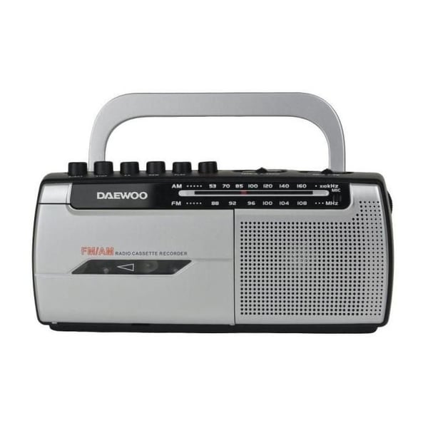 Radio Kassett - DAEWOO - DW1107 - AM/FM - Kassettinspelare - Inbyggd mikrofon