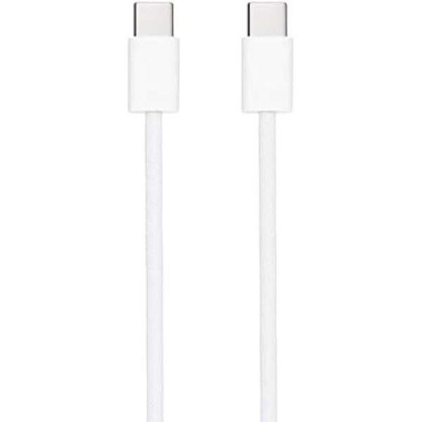 NANOCABLE 10.01.6001-CO - USB-C 2.0-kabel 60W 3A, USB-C hane till USB-C hankontakt, vit färg, 1 m