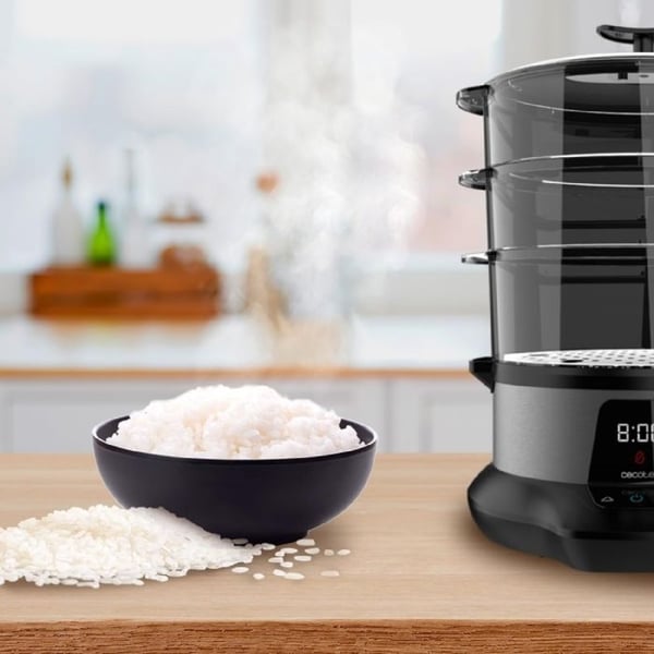 Cecotec Sähkösavustaja VapoVita 3000 Pro. Kypsentää Höyryttämällä ja Säilyttää Ravinteet ja Vitamiinit. 1000 W