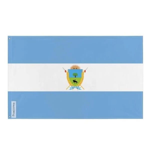 La Pampas flagga – 128 x 192 cm – Hållbar Polyester – 2 Metallöglor – Inomhus / Utomhus – Pixelforma