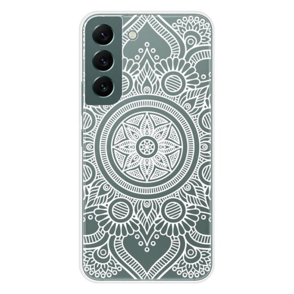 Silikonfodral - Kompatibel med Samsung Galaxy S22 - design mandala vit