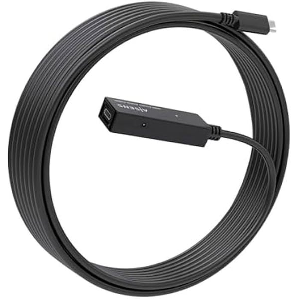 USB-kabel - AISENS - A107-0869 - USB 3.2 Gen1X1 - 5 m - Svart med förstärkare