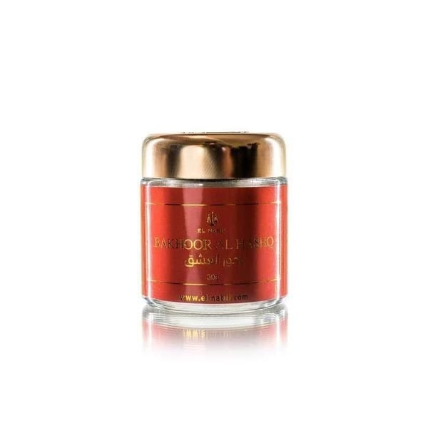 Bakhoor (oudträdsrökelse) - EL NABIL - Al Hashq - Innehåll 30g - Noter av honung, patchouli, sandelträ - Inomhusbruk