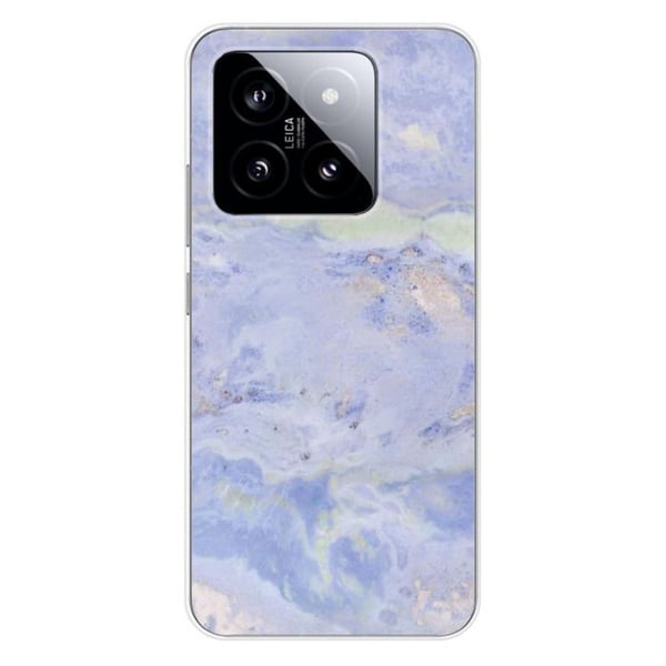 Siliconett skal - Kompatibel med Xiaomi 14 Pro - blå marmor design
