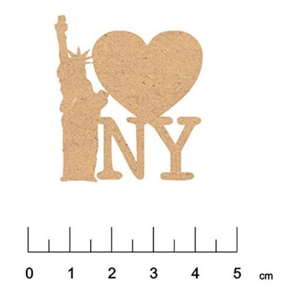 Terre & Bois Créations - Form i MDF-trä I love NY
