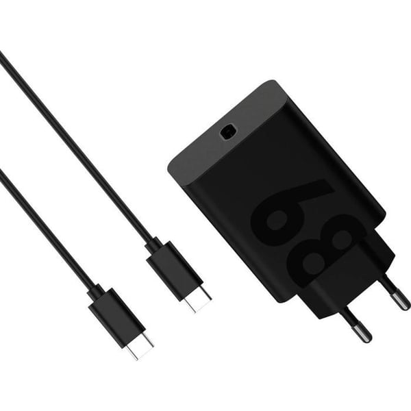 Motorola Laddare USB 68 W 1x USB-C® Power Delivery 3.0, Power Delivery svart GaN, snabbladdare