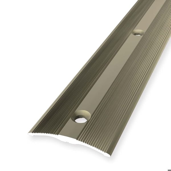 Övergångsprofil 4 x 33 x 1000 mm Anodiserad aluminium Övergångsprofil Rillad Nedsänkt i mitten Sandad Küberit
