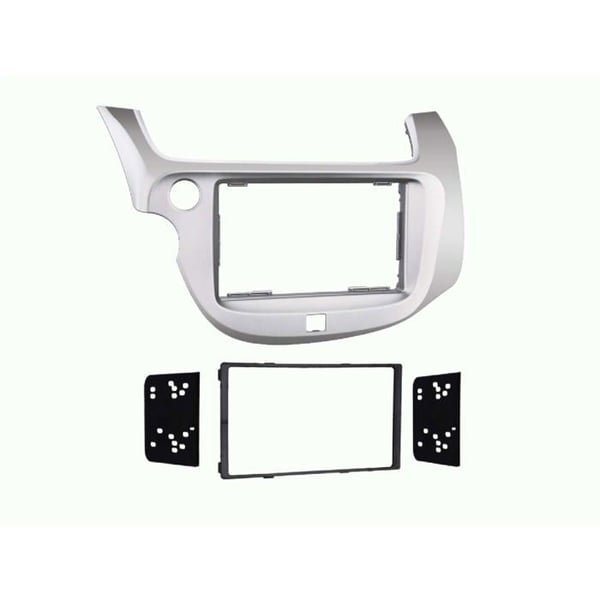 Framskiva 2-DIN kompatibel med Honda Fit/Jazz (GE) 2008-2015 silver