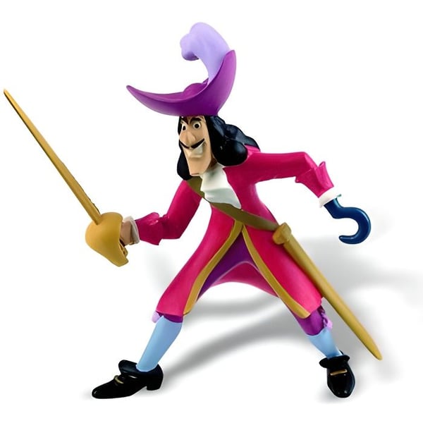 Captain Hook Figure - BULLY - Peter Pan Disney - 10 cm - Mixed - Rosa