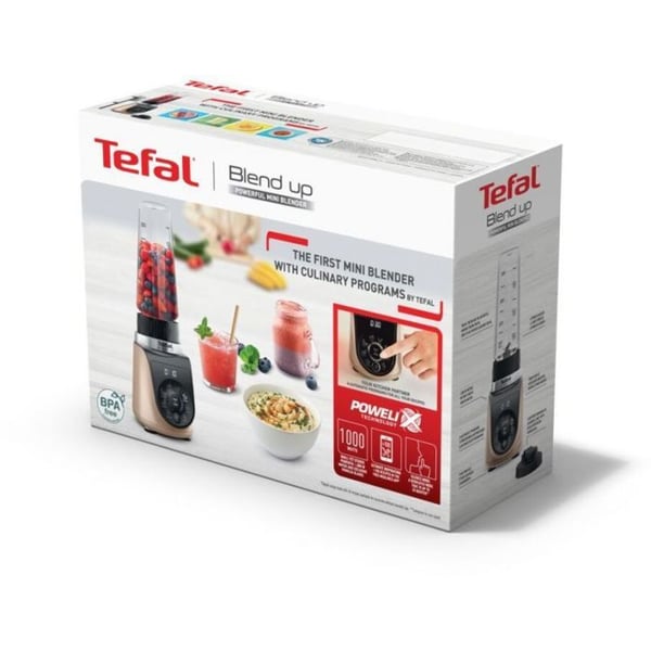 Blender Tefal - BL190AF0 - Blend Up blender 0,85 L Bordblender 1000 W Beige, Sort, Transparent