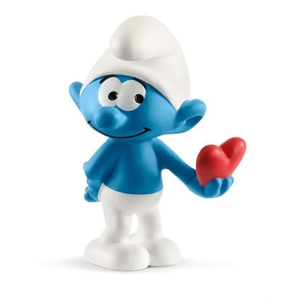 Smurffigur med hjärta - SCHLEICH SMURFAR 20817