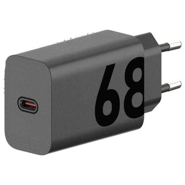 Motorola USB-lader 68 W 1x USB-C® Power Delivery 3.0, Power Delivery sort GaN, hurtigoplader
