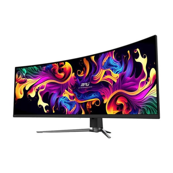 Curved PC Gamer-skärm - MSI - 49" - DQHD - 144Hz - QD-OLED-panel - 0,03ms - Höjdjusterbar - MPG 491CQP QD-OLED