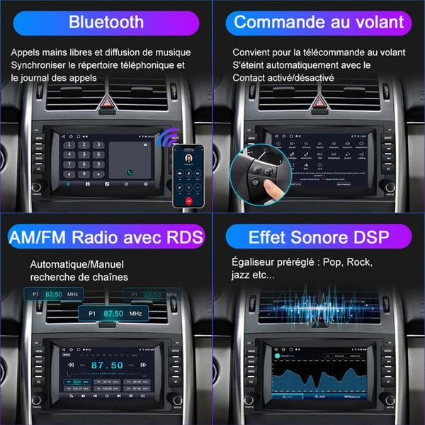 AWESAFE Autoradio Android 13 til Mercedes-Benz Vito Viano Sprinter W639/Classe B W245/W169 2Go+64Go 8'' Skærm Android Auto Carplay