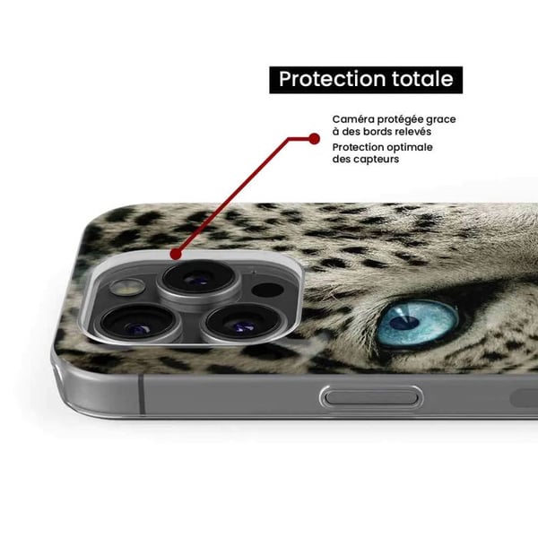 Tryckt silikonfodral kompatibelt Samsung Galaxy S23 Plus Leopard Eye
