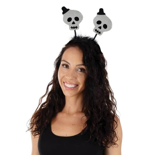 Halloween-hårband - LILLA CLOWN - Slumptillverkat - Färg vit och svart - För vuxna - Unisex Halloween-hårband - LILLA CLOWN - Slumptillverkat - Färg vit och svart - För vuxna - Unisex