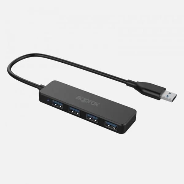 USB-hub - ca! - APPC49 - 4 portar - USB 3.0 - Plug and Play