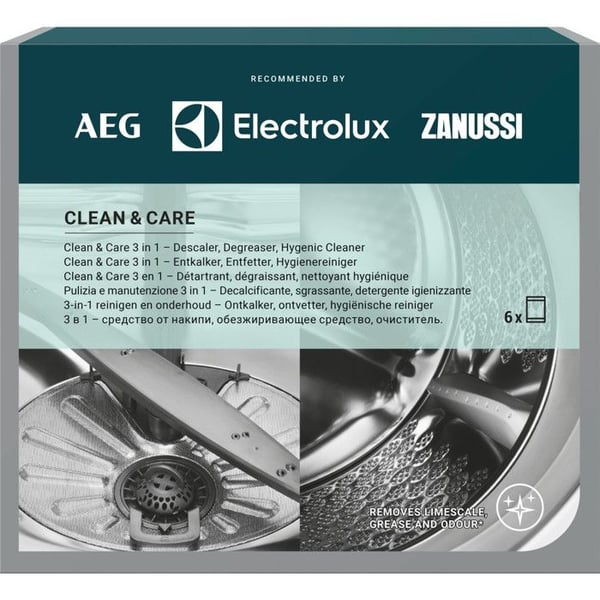 ELECTROLUX - Avkalkningsmedel, avfettningsmedel och hygienrengöringsmedel för LV och ML 3 i 1/6 påsar = 6 månaders underhåll - 9029799187