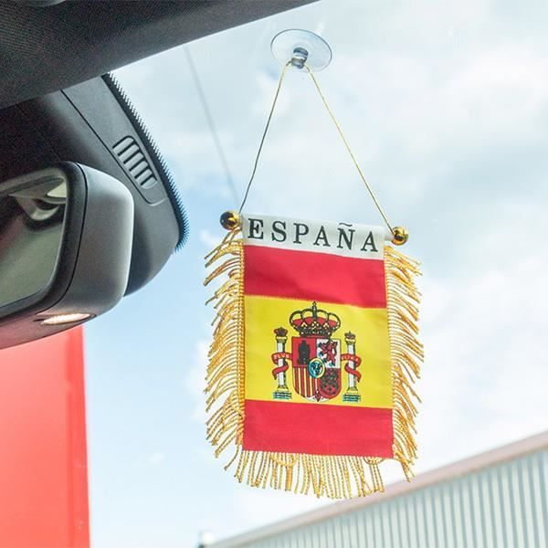 Vimpel i Spaniens färger med sugkopp - Bildekoration, hem sovrum