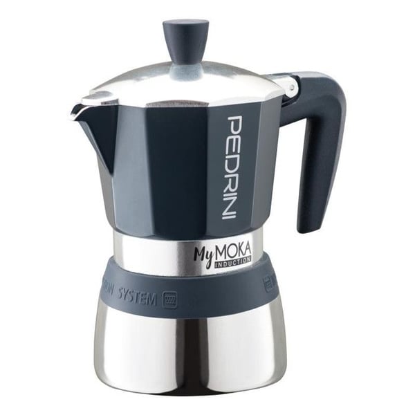 Moka-kanna - PEDRINI - MYMOKA INDUKTION - 6 Koppar - Induktionskompatibel - Säkerhetsventil