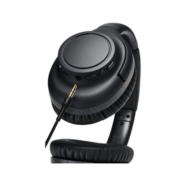 Bluetooth Hörlurar - AUDIO TECHNICA - Svart - Batteritid 90 timmar - Trådlös - Inbyggd mikrofon