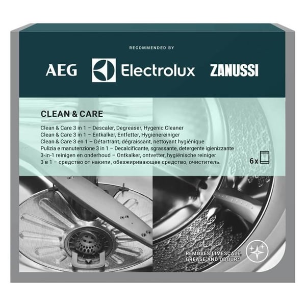ELECTROLUX - Avkalkningsmedel, avfettningsmedel och hygienrengöringsmedel för LV och ML 3 i 1/6 påsar = 6 månaders underhåll - 9029799187
