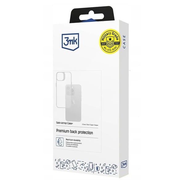 3mk Armor-fodral för iPhone 16 - Transparent