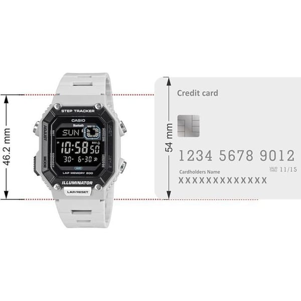 Digital klocka - Casio - WS-B1000-8BV - Bluetooth - Vattentålighet 100m - Stegräknare