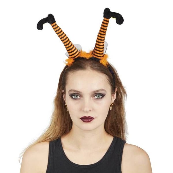 Hårband - LILLA CLOWN - Slumptillverkat - Orange färg - Halloweenaccessoar - Unisex