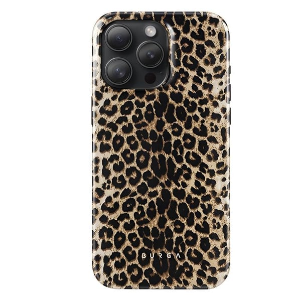 Skydd för iPhone 15 Pro Tough Antichock Modell Player Burga Leopard