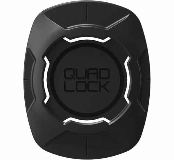 Universellt klistermärke - Quad Lock - Adapter - Säker montering - Låg profil - Svart