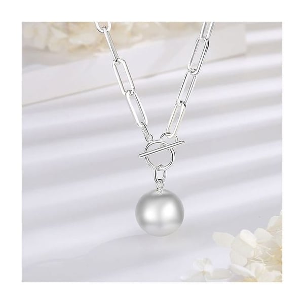 Silver chunky stickad mamma bola