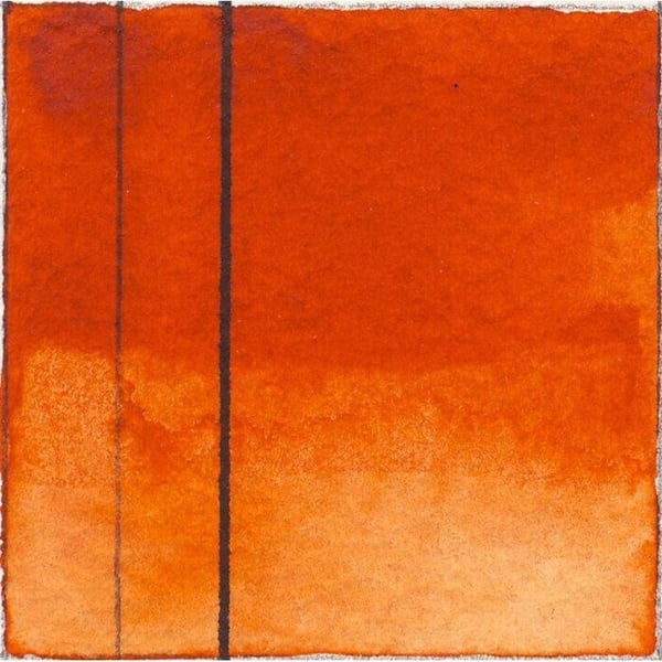 Vattenfärg - Golden - QoR - 11ml - Transparent Pyrrole Orange - Blandad
