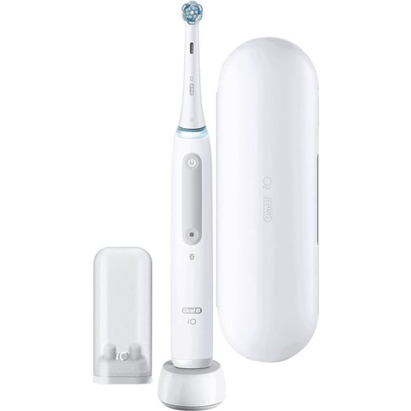 Elektrisk tandbørste - ORAL-B - iO Series 4 - Hvid farve - Hypoallergenisk - Til voksne