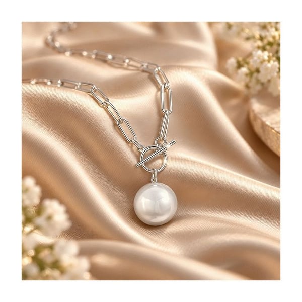 Silver chunky stickad mamma bola