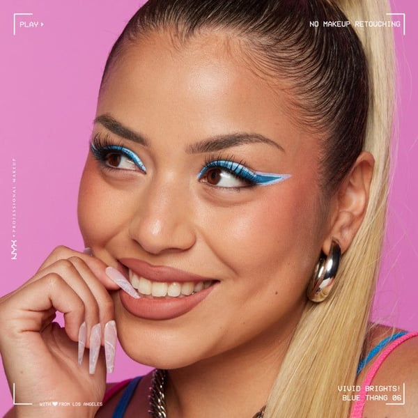 Flytande mat eyeliner - NYX PROFESSIONAL MAKEUP - VIOLETT - Långvarig - Exakt applicering - Icke-vattentät
