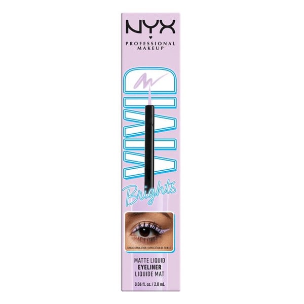 Flytande mat eyeliner - NYX PROFESSIONAL MAKEUP - VIOLETT - Långvarig - Exakt applicering - Icke-vattentät