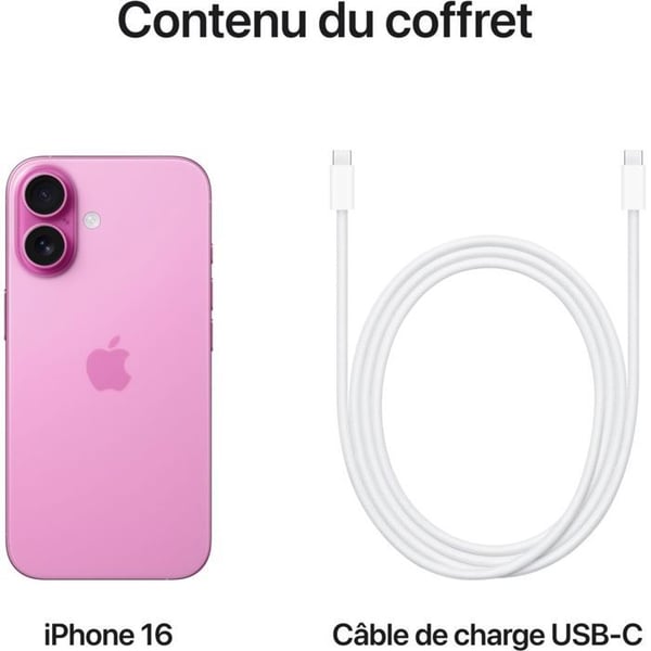 iPhone 16 Rosa 128Go