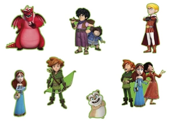 Bordskonfetti - LILLA CLOWN - RE14058 - Robin Hood - 7 mönster - Kartong