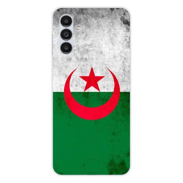 1001Coques - Silikonskal kompatibelt med Samsung Galaxy A14 5G Galaxy A14 4G - Mönster Algeriets flagga - Originaldesign tryckt i