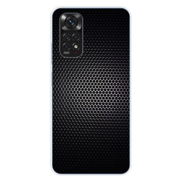 Silikonskal - Kompatibel med Xiaomi Redmi Note 11 4G - design mörk metall