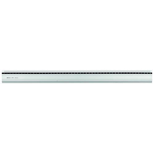 GEOtec aluminiumtransparent linjal - 50 cm-mm gradering, i gummi
