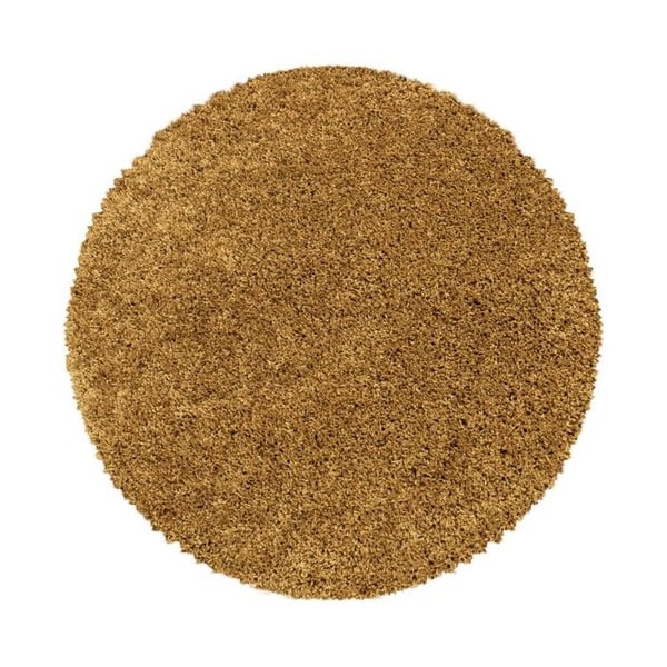 Shaggy matta - MELIS HOME - Enfärgad design - 60x110 cm - Gul (Guld) - Mjuk 30 mm
