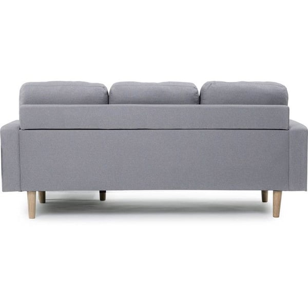 Reversibel hjørnesofa i stof "Gabby" - 3 pladser - Lys Grå
